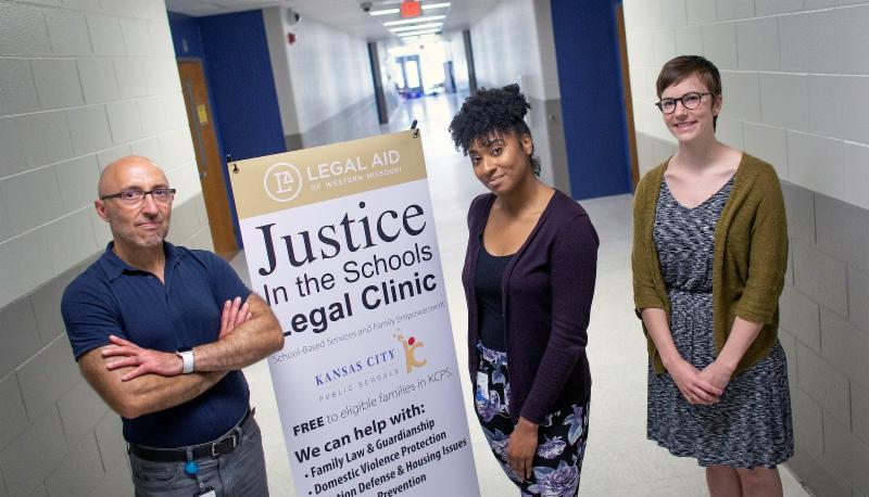 Group At JusticeIn The Schools Legal Clinic